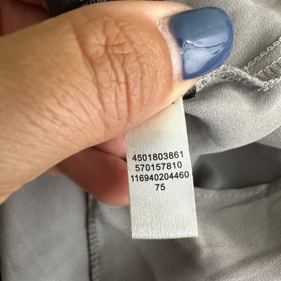 2/$30 White House Black Market High Low Layered Tunic Top Gray 10 #A0418 - Picture 6 of 8